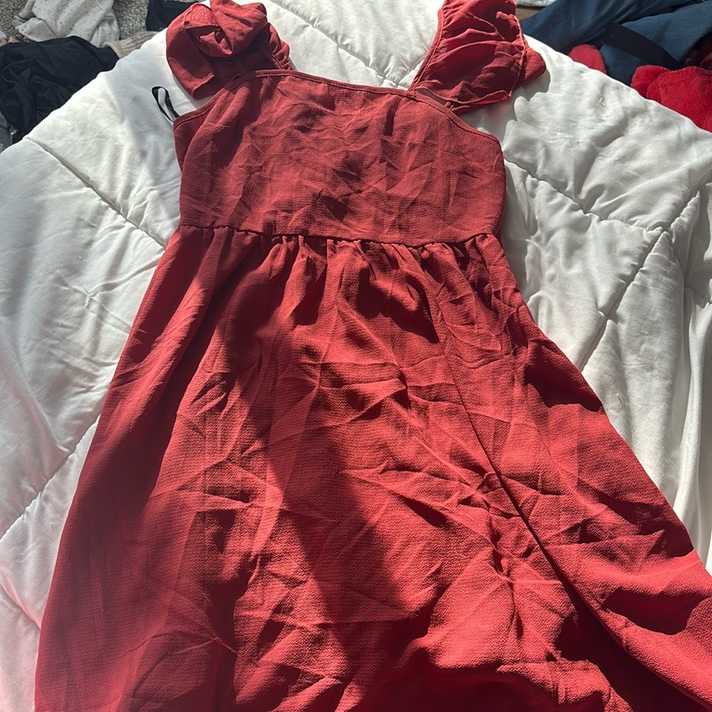 Red SHEIN summer dress